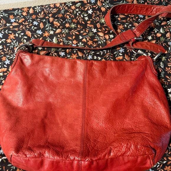 Liebeskind Burnt Orange Leather Crossbody Handbag - Picture 2 of 10